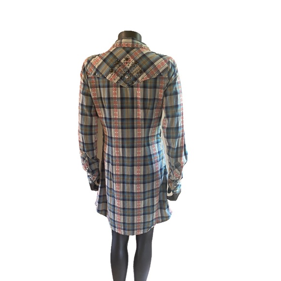 Vintage Western Shirt Dress by Guess Jeans - Picture 5 of 6
